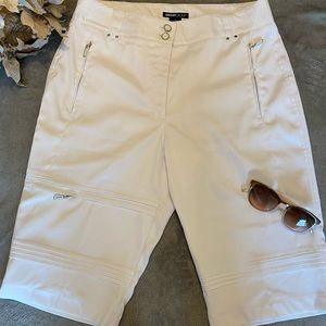 DKNY Women’s White Bermuda Shorts